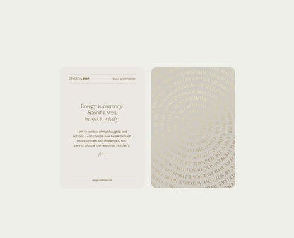 GINGER&ME Mindfulness Affirmation Cards 25pk